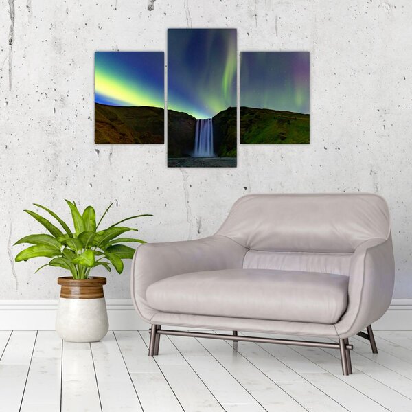 Tablou - Aurora Boreală în Islanda (90x60 cm)