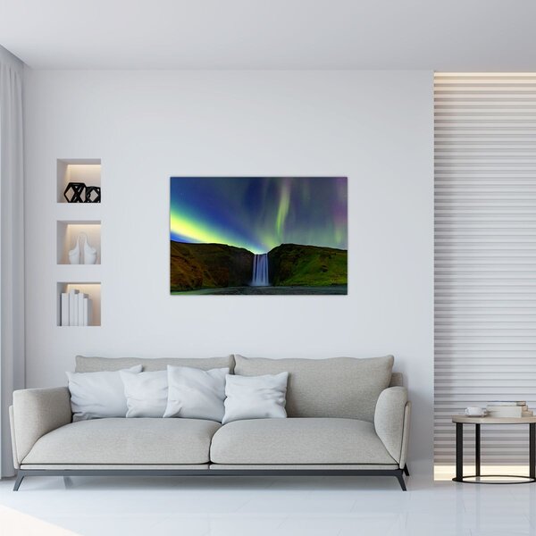 Tablou - Aurora Boreală în Islanda (90x60 cm)