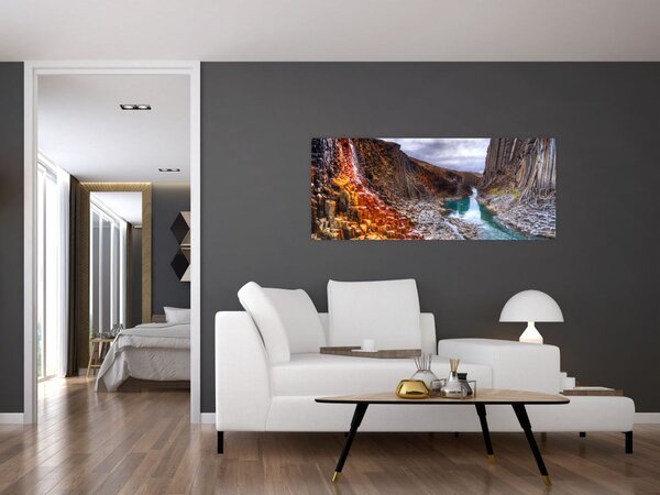Tablou - Canionul Studlagil (120x50 cm)
