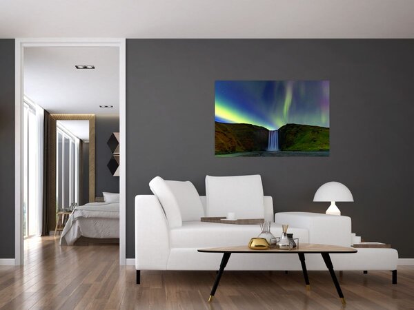 Tablou - Aurora Boreală în Islanda (90x60 cm)
