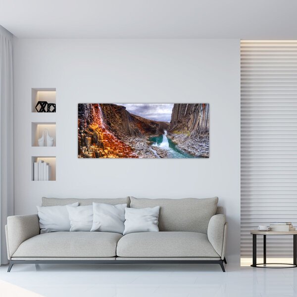 Tablou - Canionul Studlagil (120x50 cm)