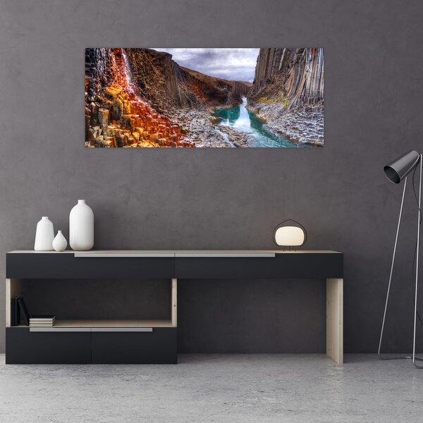 Tablou - Canionul Studlagil (120x50 cm)