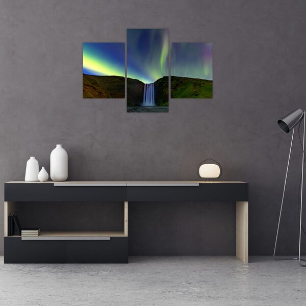 Tablou - Aurora Boreală în Islanda (90x60 cm)