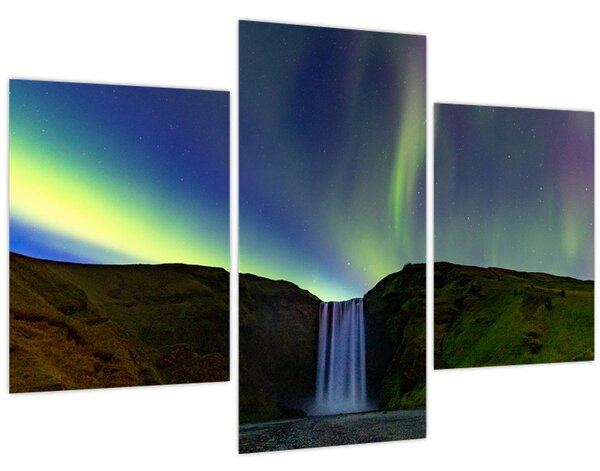 Tablou - Aurora Boreală în Islanda (90x60 cm)