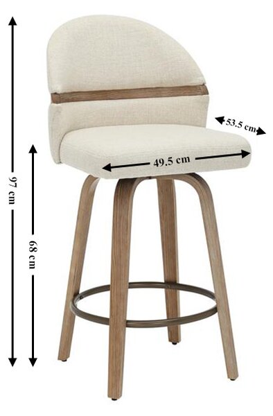 Scaun Bar JY3220X-M Bej