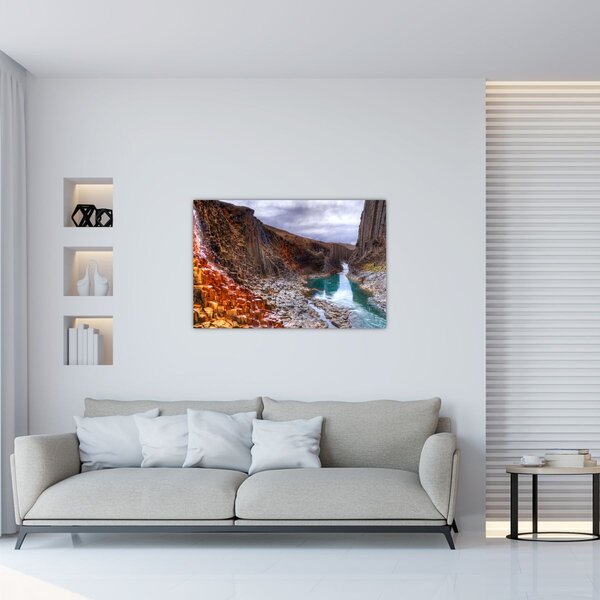 Tablou - Canionul Studlagil (90x60 cm)
