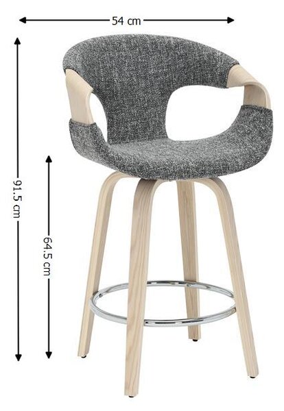 Scaun Bar JY3185X-M Gri