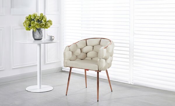 Scaun Living Tapitat KJC17 Bej