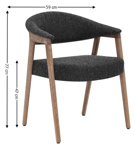 Scaun Living JY6410Q-M2 Gri Antracit