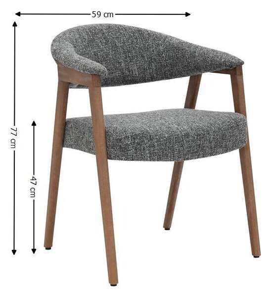 Scaun Living JY6410Q-M2 Gri