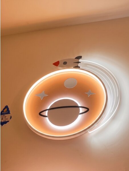 Brilagi -LED Plafonieră LED pentru copii STARSHIP LED/64W/230V 3000/4500K galbenă