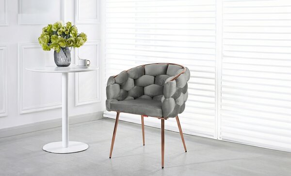 Scaun Living Tapitat KJC17 Gri