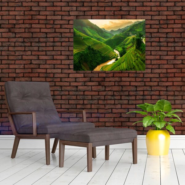 Tablou - Terase de orez Mu Cang Chai (70x50 cm)