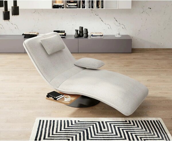 Sezlong rotativ EVO, stofa clasica bej - Austin 2, 78x163x86 cm
