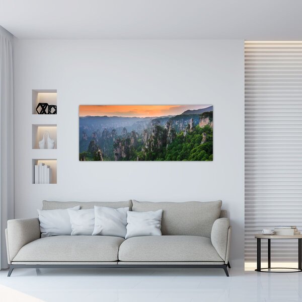 Tablou - Parcul forestier național Zhangjiajie (120x50 cm)