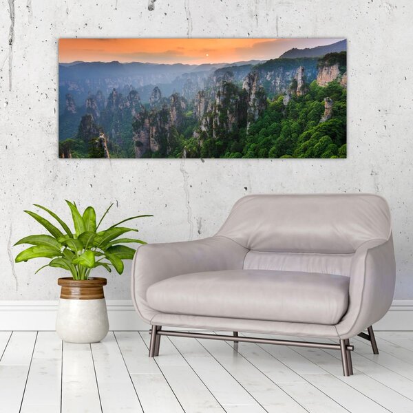 Tablou - Parcul forestier național Zhangjiajie (120x50 cm)