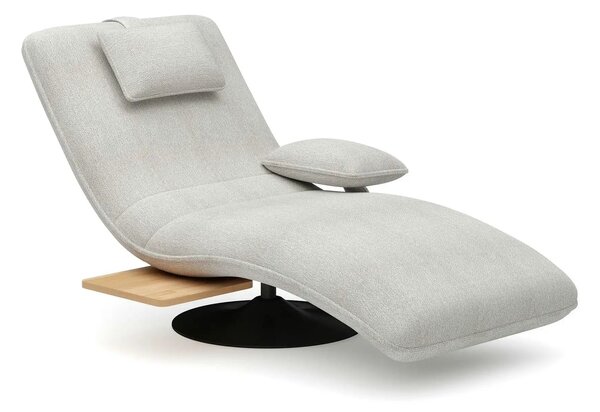 Sezlong rotativ EVO, stofa clasica bej - Austin 2, 78x163x86 cm