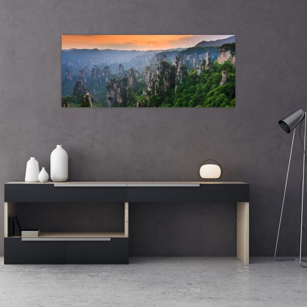 Tablou - Parcul forestier național Zhangjiajie (120x50 cm)