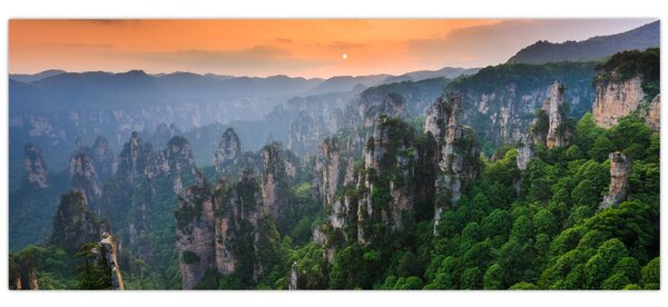 Tablou - Parcul forestier național Zhangjiajie (120x50 cm)