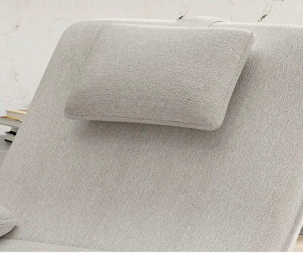 Sezlong rotativ EVO, stofa clasica bej - Austin 2, 78x163x86 cm