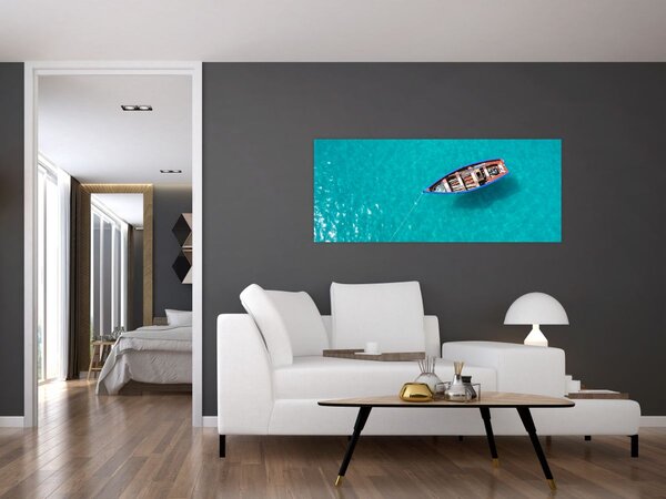 Tablou - Barcă de pescuit tradițională (120x50 cm)