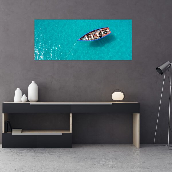 Tablou - Barcă de pescuit tradițională (120x50 cm)