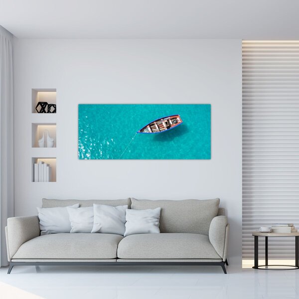 Tablou - Barcă de pescuit tradițională (120x50 cm)