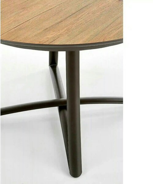 Masa extensibila MORETTI, stejar/negru, 118/148x118x76 cm