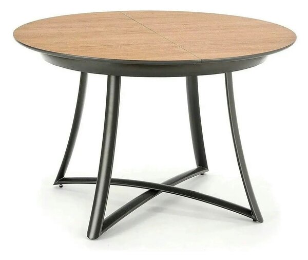 Masa extensibila MORETTI, stejar/negru, 118/148x118x76 cm
