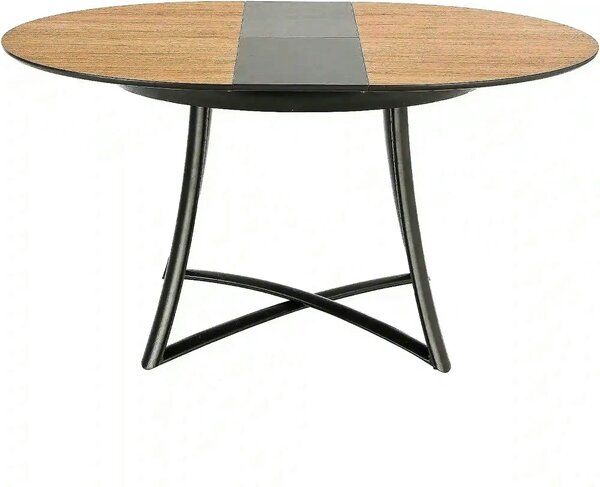 Masa extensibila MORETTI, stejar/negru, 118/148x118x76 cm