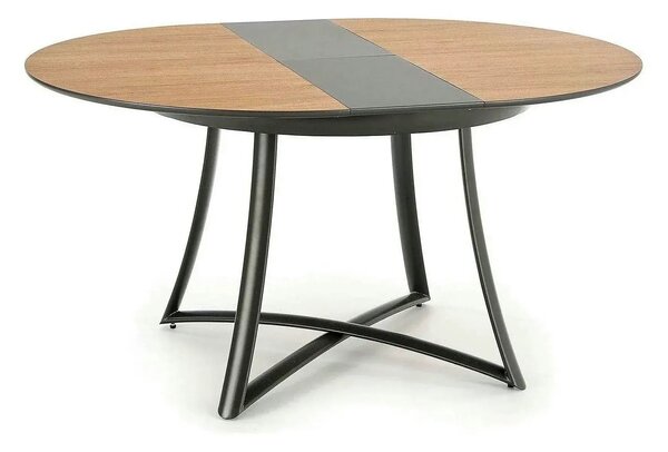 Masa extensibila MORETTI, stejar/negru, 118/148x118x76 cm
