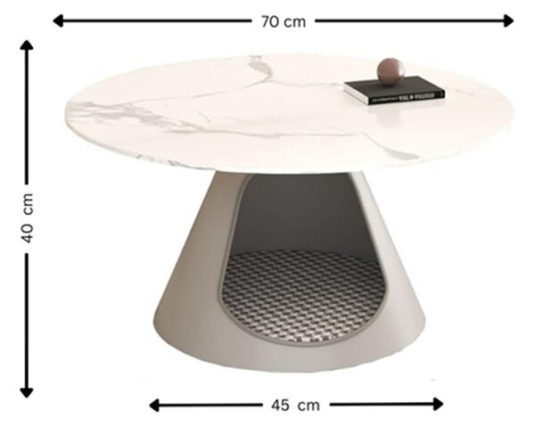 Set Masuțe Cafea KJCT065 White