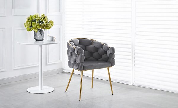 Scaun Living Tapitat KJC15 Gri
