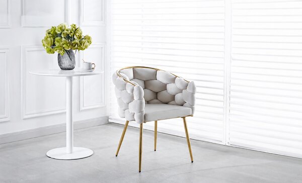 Scaun Living Tapitat KJC15 Bej