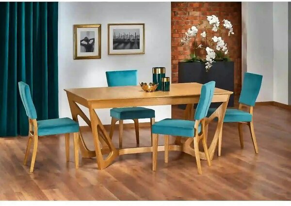 Masa extensibila WENANTY, stejar, 160/240x100x77 cm