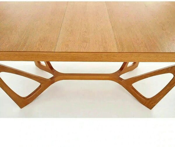 Masa extensibila WENANTY, stejar, 160/240x100x77 cm