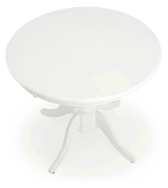 Masa extensibila alb WILLIAM, 90/124x90x75 cm