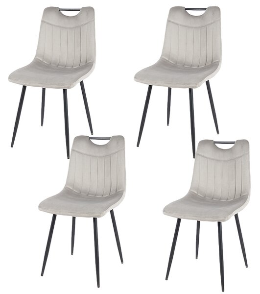 Set 4 Scaune KJC0358 Gri
