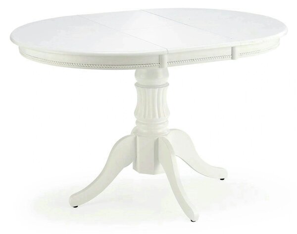 Masa extensibila alb WILLIAM, 90/124x90x75 cm