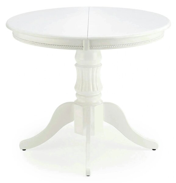 Masa extensibila alb WILLIAM, 90/124x90x75 cm