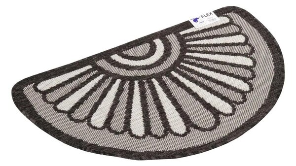Covoras Intrare Flex 19163-80, Tip Iuta, Marime 50 x 80 cm, Maro, Antiderapant, Antialergic, Polipropilena 50 x 80