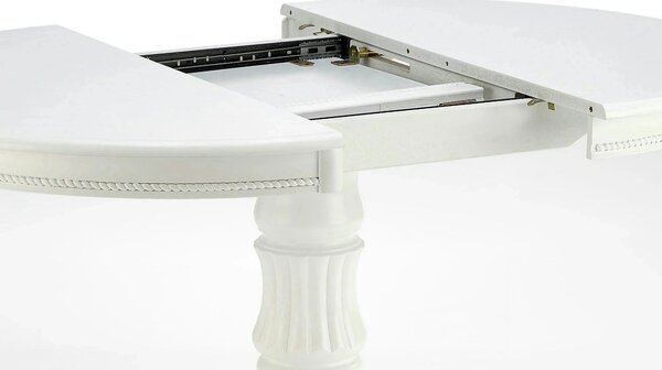 Masa extensibila alb WILLIAM, 90/124x90x75 cm