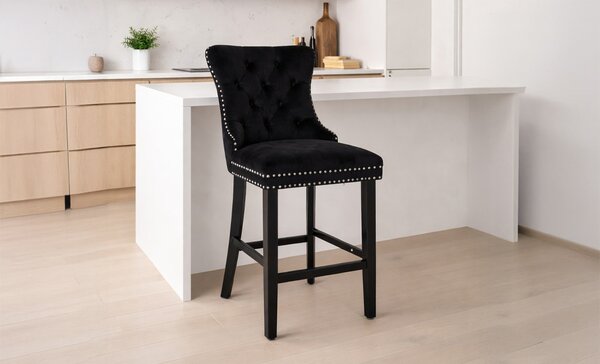 Scaun Bar KJC10177 Negru
