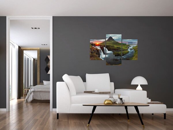 Tablou - Kirkjufell la apus (90x60 cm)