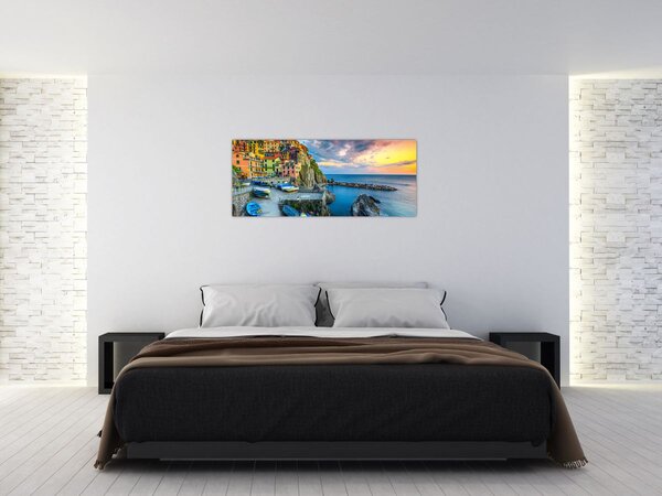 Tablou - Satul mediteranean (120x50 cm)