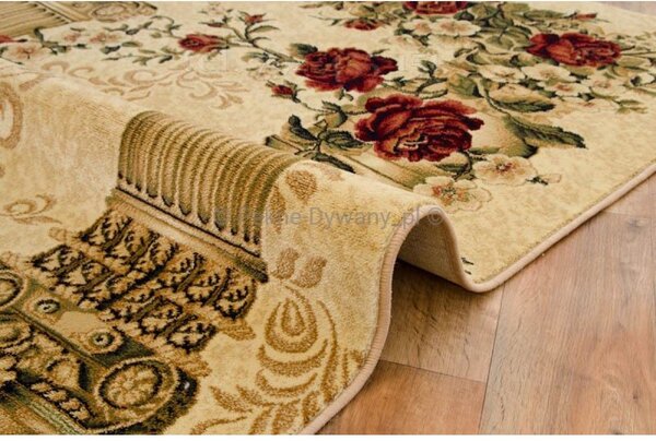 Covor Lotos 532-100, Marime 80 x 150 cm, Crem, Inaltime Fir 8 mm, Antialergic, Polipropilena, Living, Dormitor, Sufragerie, Birou 80 x 150