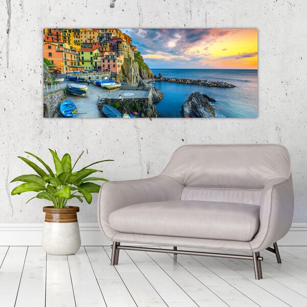 Tablou - Satul mediteranean (120x50 cm)