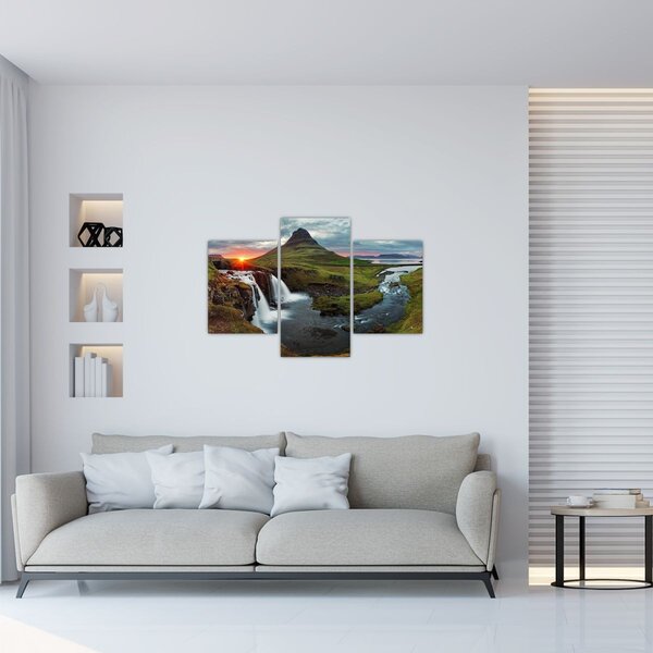 Tablou - Kirkjufell la apus (90x60 cm)