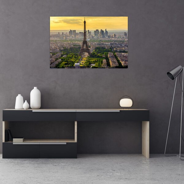 Tablou - Panorama Parisului (90x60 cm)