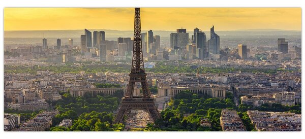 Tablou - Panorama Parisului (120x50 cm)